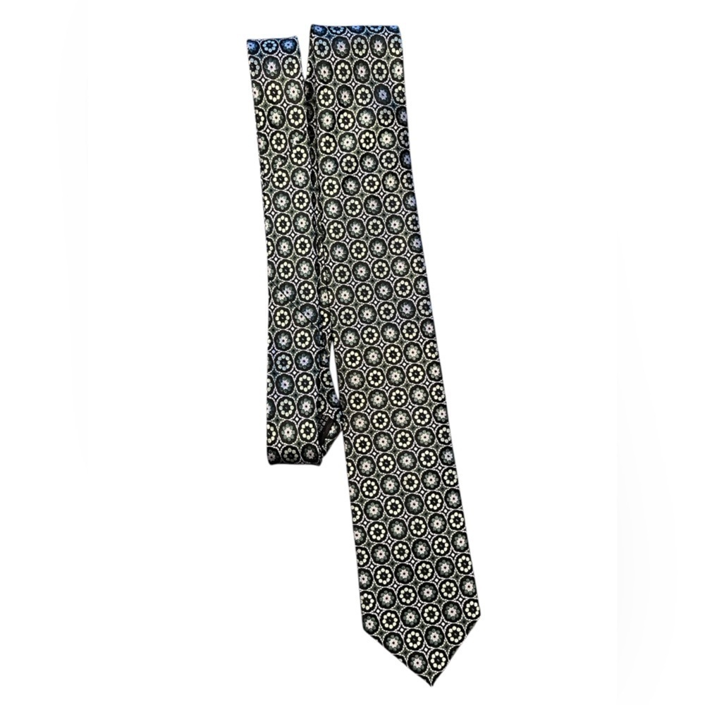 Joseph&Feiss 100% silk Green Patterned Men's Tie